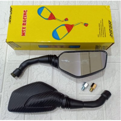 Spion carbon crome beat pcx pulsar jalu tangkai panjang monel gold universal honda beat vario scoopy supra dll