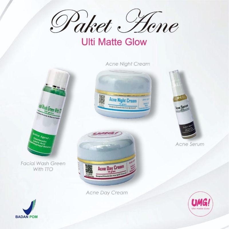 ✿ MADAME ✿ UMG ULTI MATTE GLOW WHITENING ACNE CREAM SKINCARE BRIGHTENING BPOM