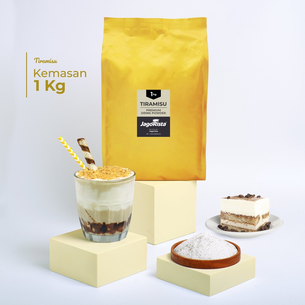 

Jagorista - 1 KG Premium GOLD Tiramisu ( Bubuk Minuman / drink Powder ) jr