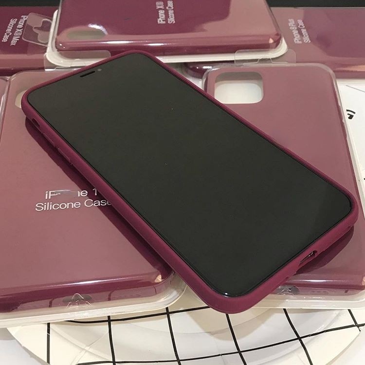 Soft case Silikon Warna Violet Untuk Iphone SE2 11 11 pro max 6s 7Plus 8P i6s IPX XR XS max i11 pro max