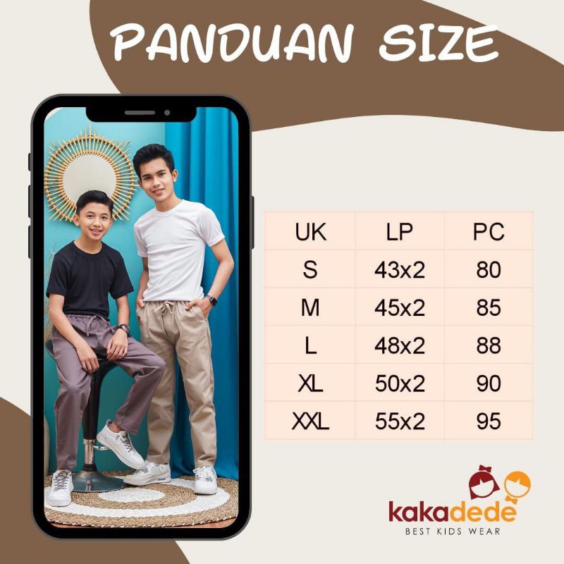 Celana Panjang Anak Laki Laki Kakadede (10-20th)
