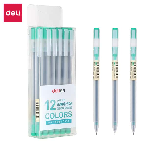 Pulpen Gel Warna Needle Tip 0.5mm - Deli A119