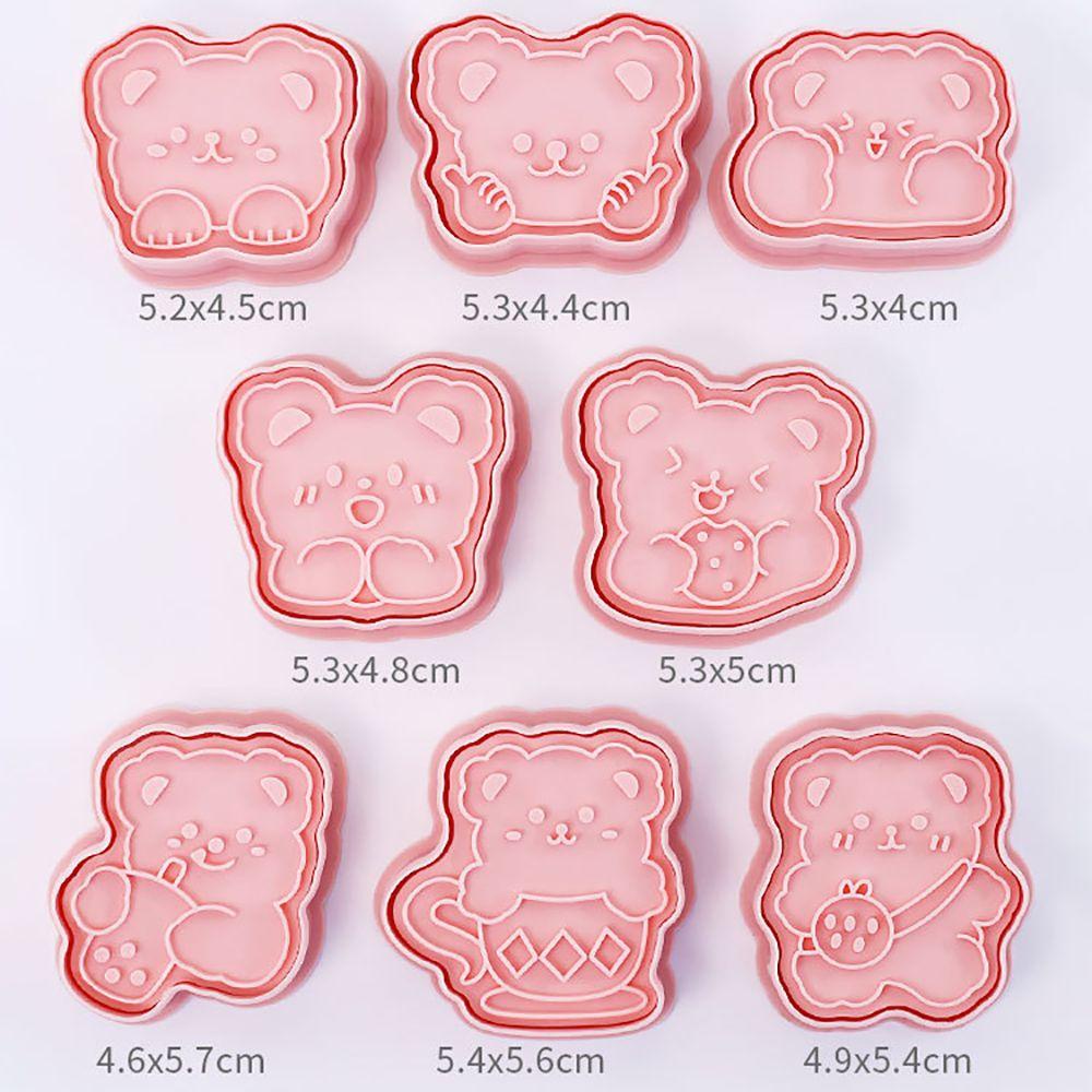 Suyo 8Pcs / set Cetakan Kue / Biskuit DIY Bahan Plastik