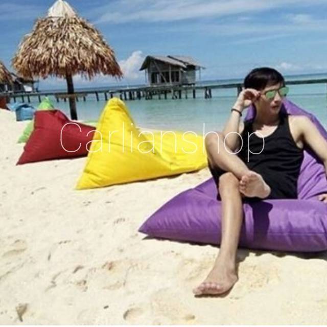 Triangle Bean bag Kursi Santai waterproof
