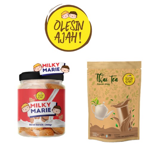 

Promo OlesinAjah Selai Milky Marie 200Gr + Thai Tea Premium Flavoured Drink - 120G