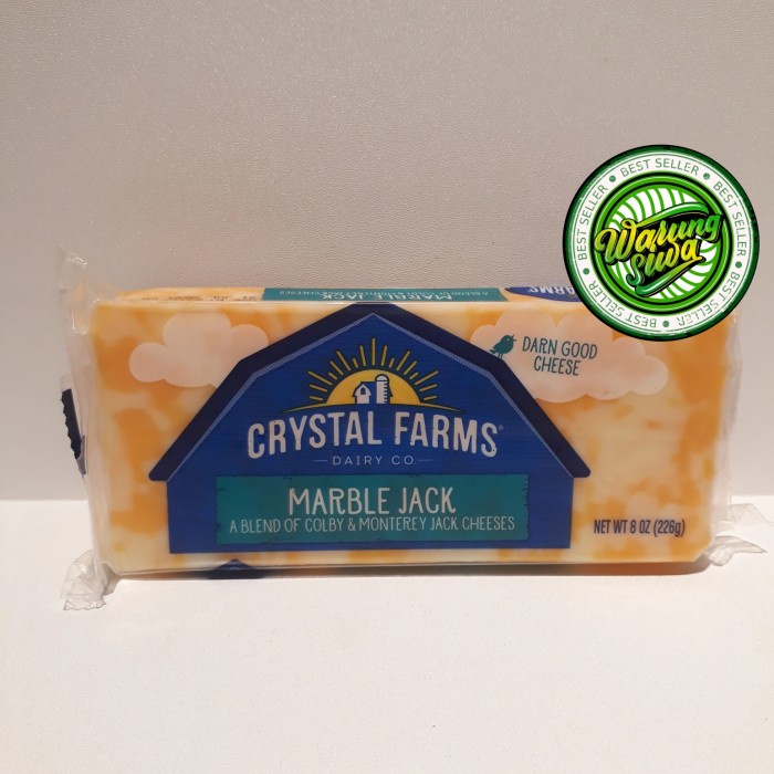 

crystal farms marble jack chunk cheese 226 gr