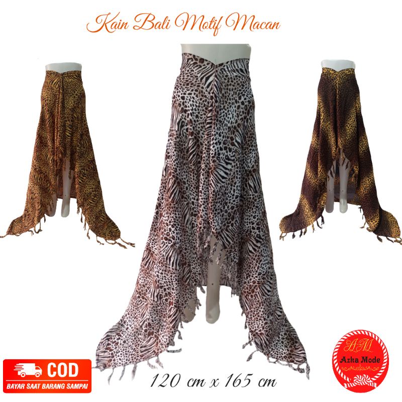 Kain Bali - Kain Pantai - Sarung Pantai - Motif Macan