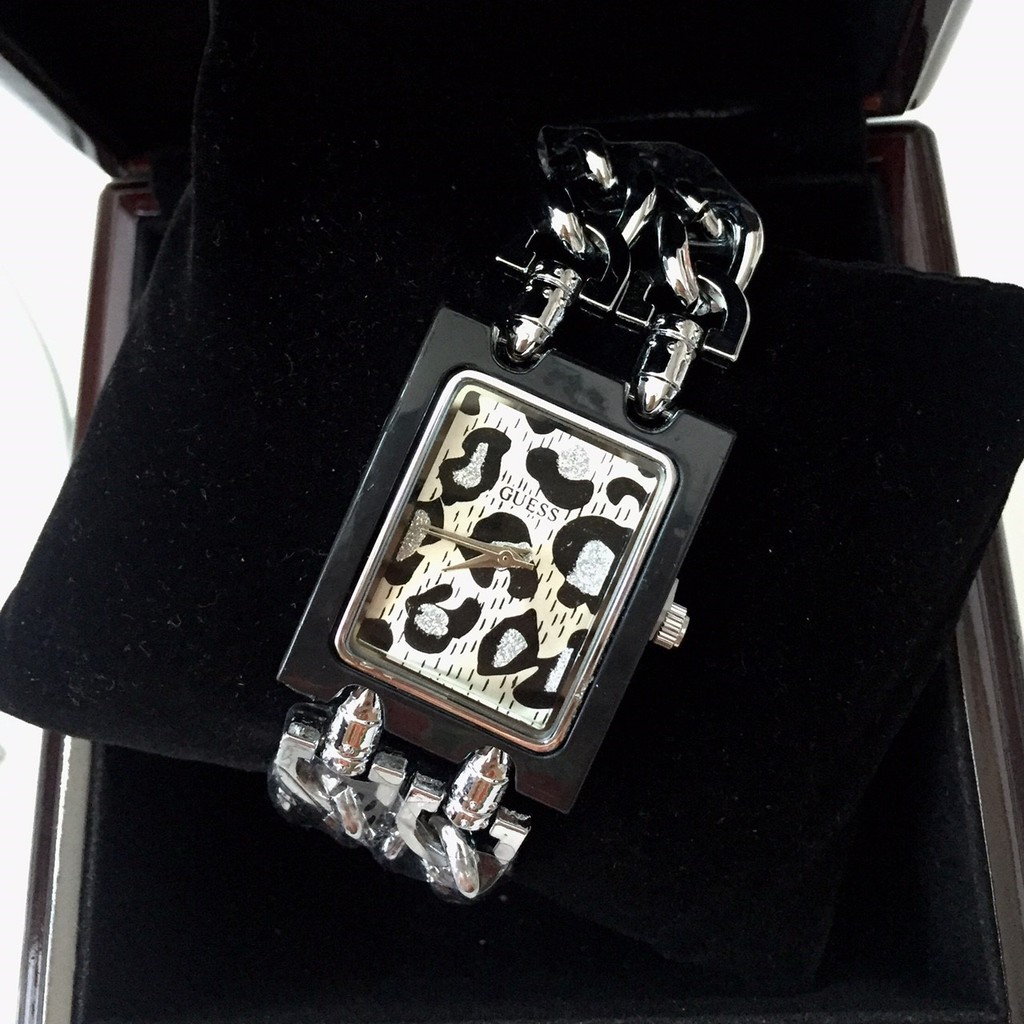Jam Tangan Wanita Guess Chain Leopard