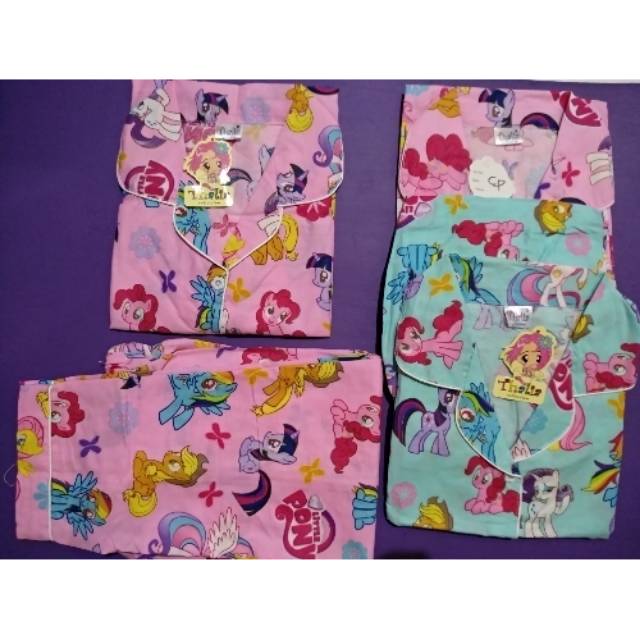 Piyama Baju Tidur Anak Motif Little Pony