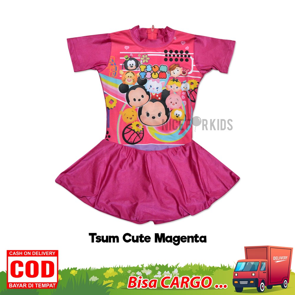 Setelan baju rok renang anak perempuan Baju renang anak TK