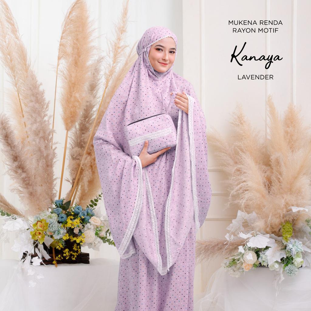 PUSAT MUKENA TASIK - MUKENA DEWASA RENDA RAYON MOTIF KANAYA