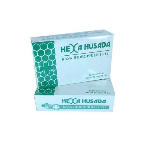 KASA HIDROFIL 16 x 16 CM HEXA HUSADA  |  KASA STERIL  |  KASA MEDIS