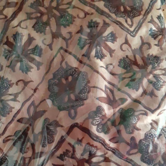 Batik Gamis Bolero Genes Exclusive Etnic Kondangan Ramadhan Motif Parang Lurik Coklat