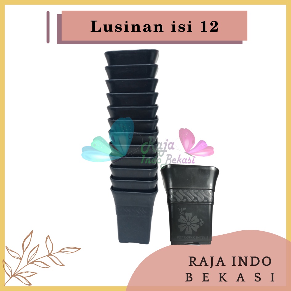 Lusinan Pot Kotak Sofi Batik 8 Cm Hitam Tebal Pot Kaktus Mirip Juos Juoss Mini Pot Kotak Tinggi 8 10 Cm Bunga Artificial