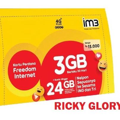 A-48 PERDANA INDOSAT 3GB JABODETABEK [KODE22]