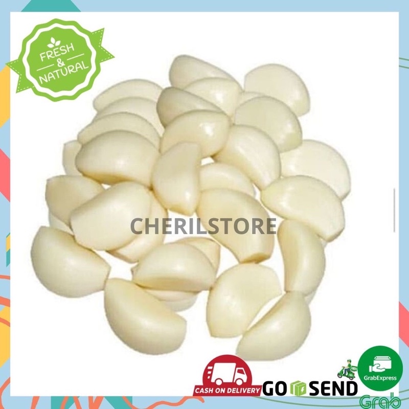 Bawang putih kupas Fresh Sayur Surabaya