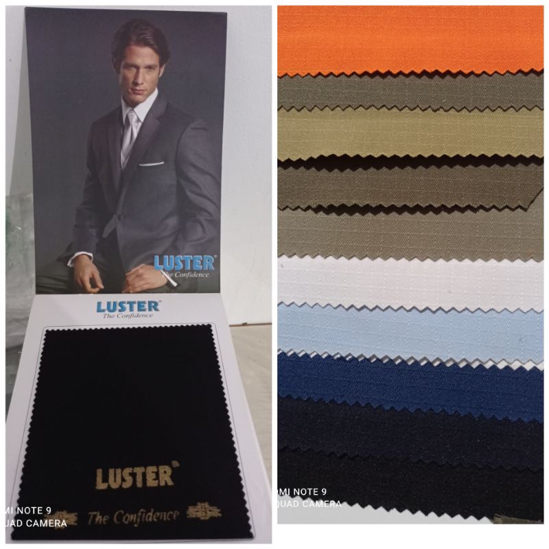 BAHAN KAIN DINAS SATPOL PP PDL SERAT KOTAK LUSTER