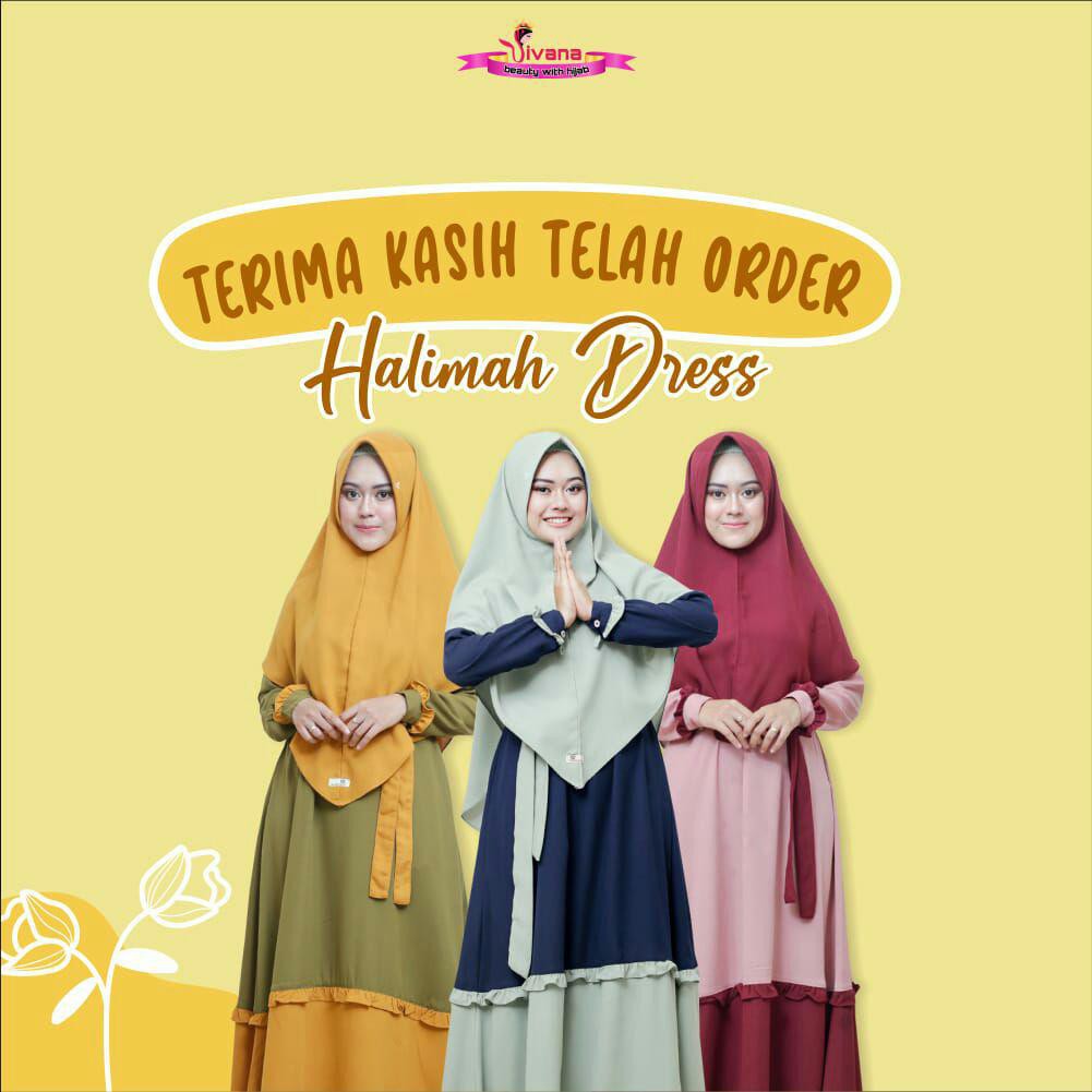 halimah set syari original by sivana hijab
