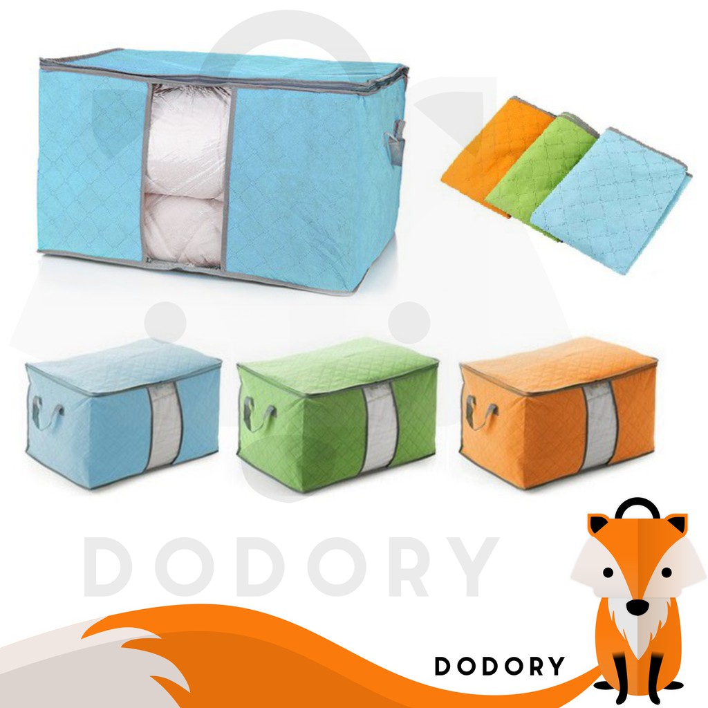 HL0037 Bamboo Storage Box Tempat Penyimpanan Baju Organizer Model Tidur
