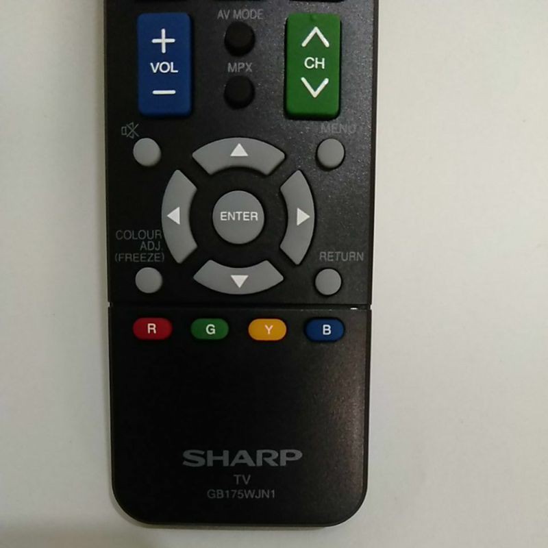 REMOTE REMOT TV SHARP AQUOS LCD LED GB175WJN1 ORIGINAL ASLI