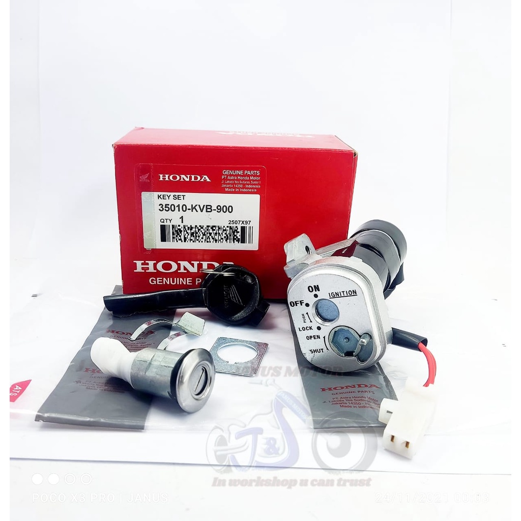 Kunci kontak SET PLUS JOK VARIO 110 PERTAMA KUALITAS ORIGINAL KARBURATOR LAMA set KVB kualitas orisinil ASSY CW KARBU PRESISI AWET ORI ASLI HONDA HGP-1