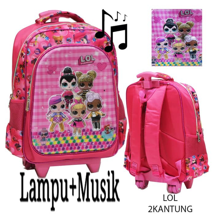 Sn54 Tas Troley Anak Tk Mobil On The Road Cars Tayo Lol Pony H US807 Promo Terbaik Sd Lampu + Music