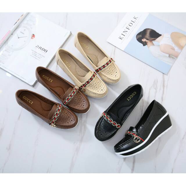 Sepatu gucci 3807-B86. (H25)