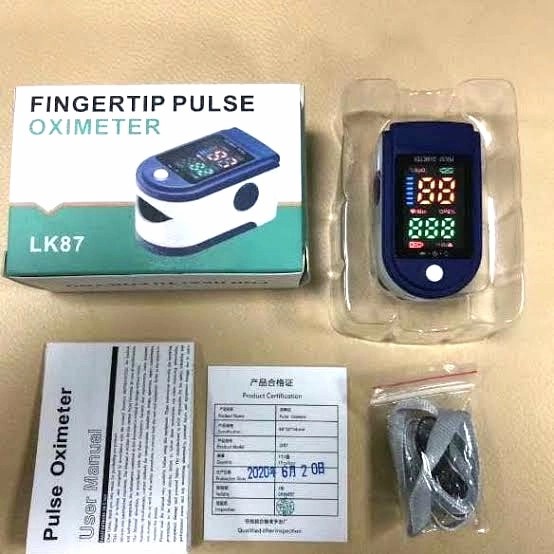 Oxymeter Pengukur Kadar Oksigen Dalam Darah jantung fingertip pulse