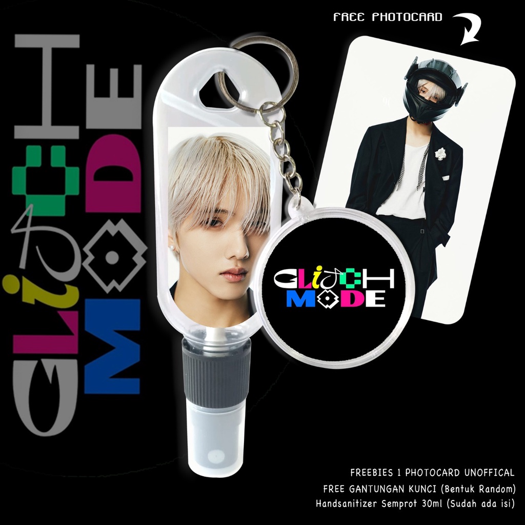 (FREE GANTUNGAN KUNCI) HAND SANITIZER N C T DREAM / GLITOH MODE EDITION / INCLUDE ISI 30 ML