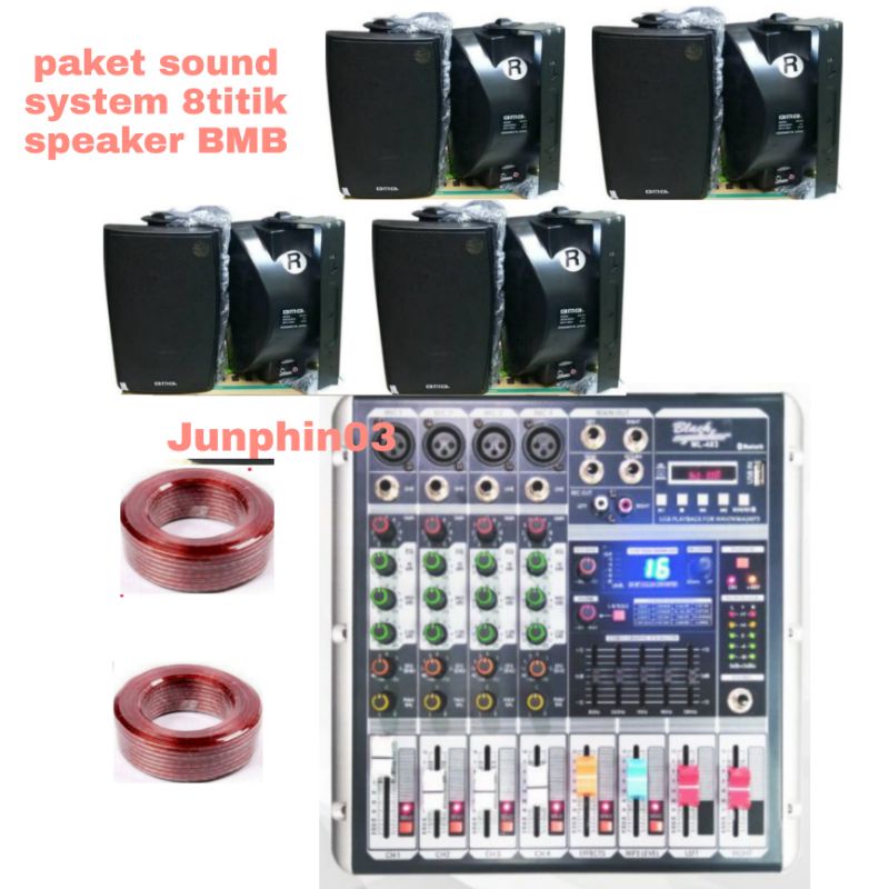 paket sound system Cafe restoran dll speaker BMB