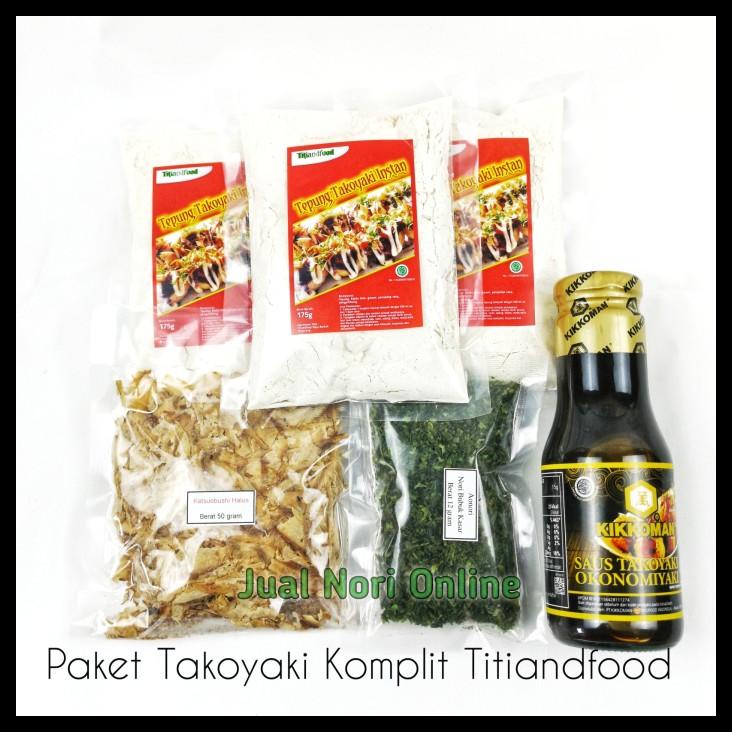 

Paket Takoyaki Komplit Titiandfood Dengan Kikkoman Saus Takoyaki 300G