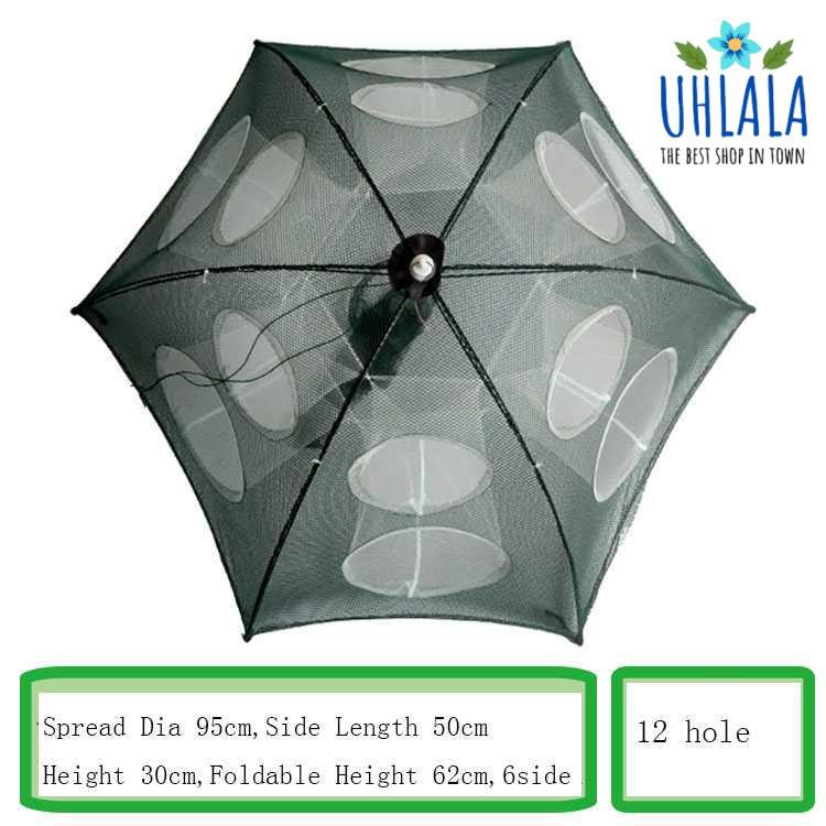 Jaring Pancing Ikan Hexagonal 12 Hole Fishing Net Trap Cage - H14572