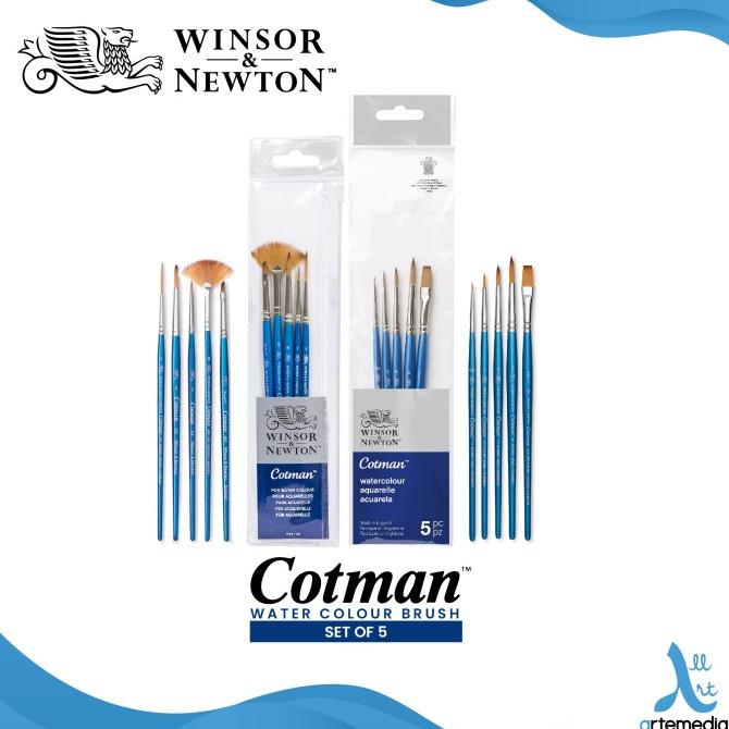 

Kuas Lukis Winsor & Newton Cotman Set 5 Synthetic Brush Short Handle
