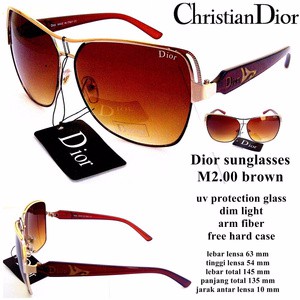 (PROMO) (PROMO) KACAMATA ANTI UV CHRISTIAN DIOR BROWN ( WIST )