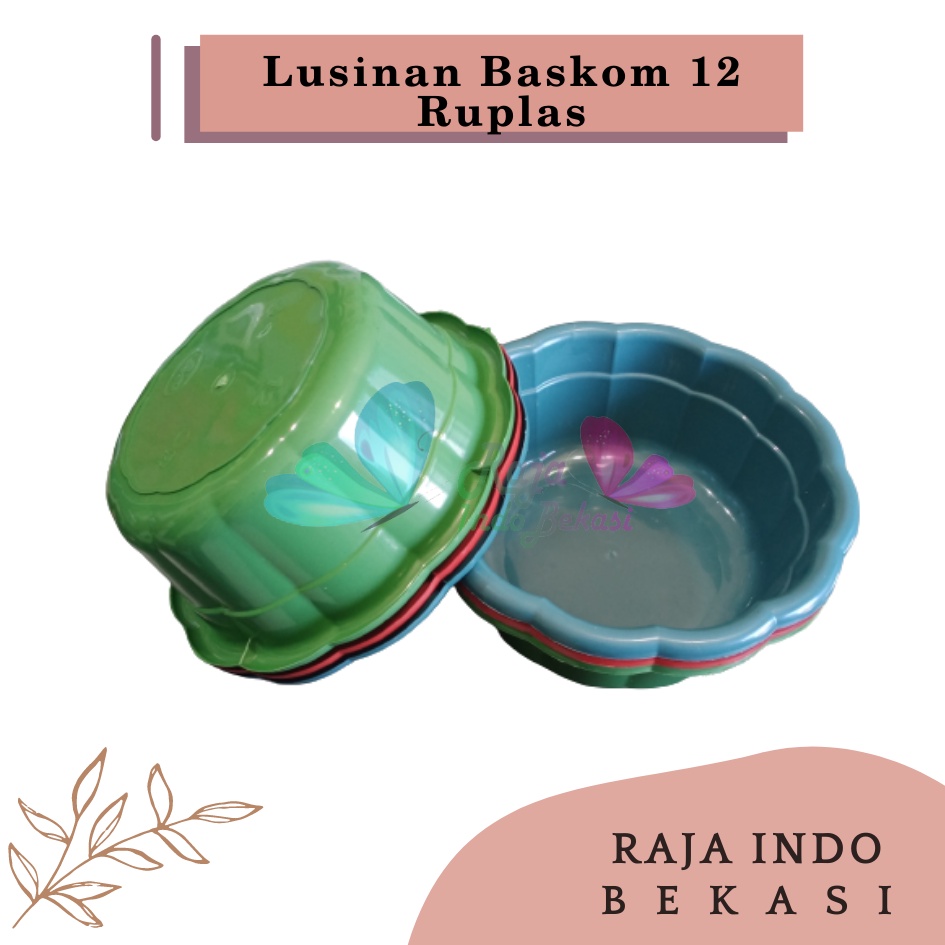 Rajaindobekasi LUSINAN 12PCS Baskom Plastik Serbaguna Baskom Pencuci Buah Sayur Beras Alat Cuci Beras Buah Dan Sayur Wadah Cuci Beras Saringan Kacang Kacangan Mangkuk Bilas Bowl Serbaguna Import Murah Baskom Hajatan Adonan Kue Lusinan Murah