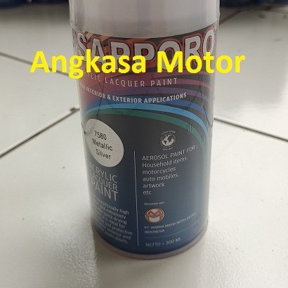 

Cat Semprot METALLIC SILVER 7580 Sapporo Spray Pylox Pilox 300 ML