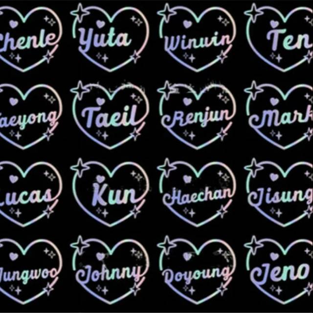

(minimal order 2pcs) STICKER HOLOGRAM NCT