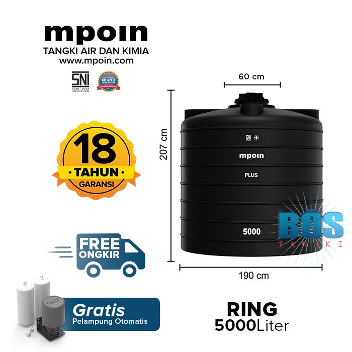 Tangki Air Mpoin Plus 5000 Liter Ring Toren Air Tandon Air Shopee Indonesia