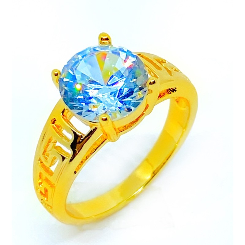 cincin permata tinggal //cincin wanita //cincin lapis emas //perhiasan//cincin //perhiasan