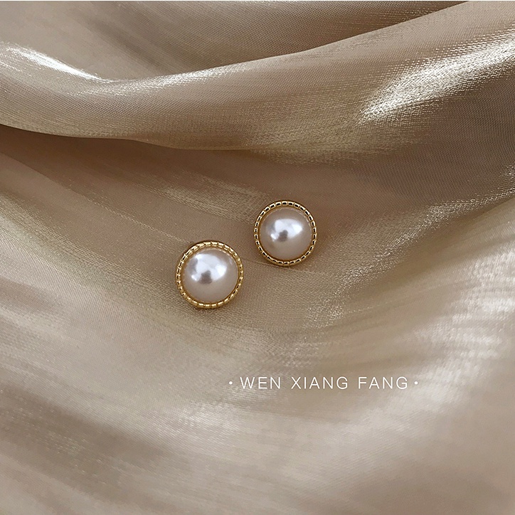 Anting Mutiara Gaya Retro Korea Untuk Aksesoris