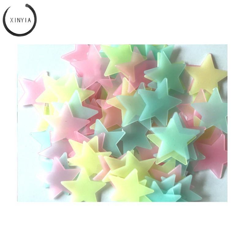 Dekorasi Rumah 50 pcs Stiker Dinding Glow in the Dark Dekorasi Rumah 50 pcs Stiker Dinding Glow in the Dark