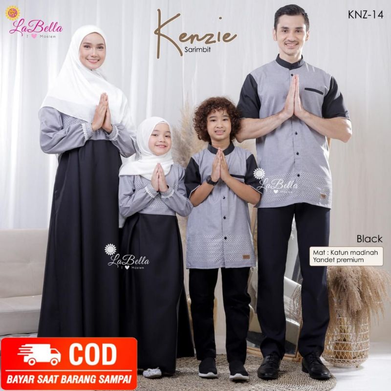 LABELLA SARIMBIT LEBARAN TERBARU GAMIS KOKO COUPLE BAHAN KATUN MADINAH PREMIUM GAMIS WANITA BUSUI FR