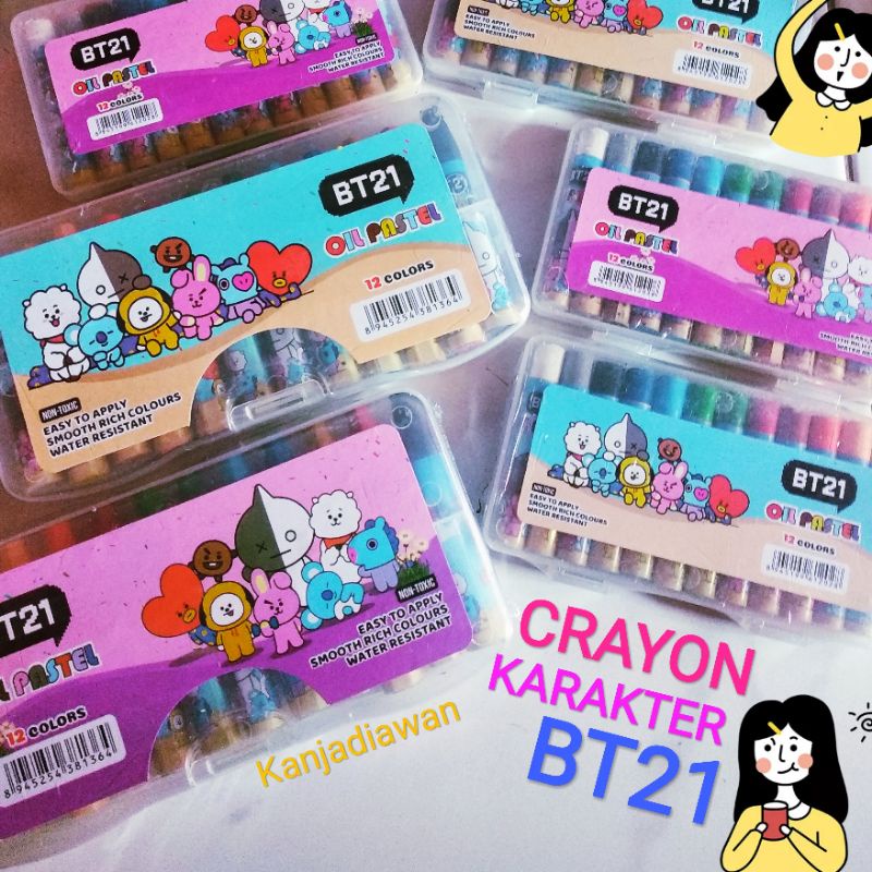 

Crayon Karakter Anak Oil Pastel 12pcs