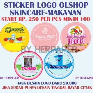  stiker  MAKANAN LOGO  MINUMAN  STIKER  MAKANAN STIKER  