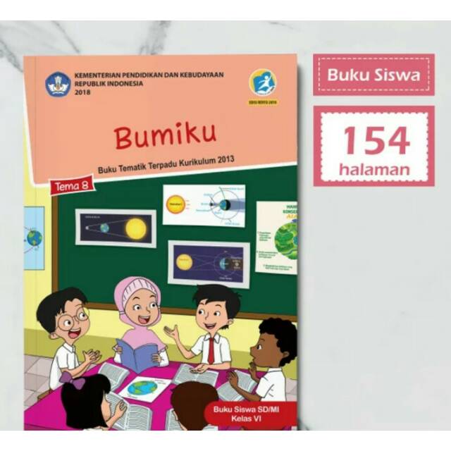 Rady stok!! Buku siswa bse dikbud k13 kelas 6 tema 8 revisi 2018