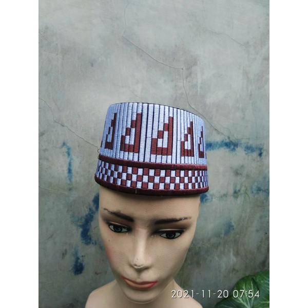 (real pict) Songkok bordir/peci songkok motif kombinasi /peci kopeah bordir