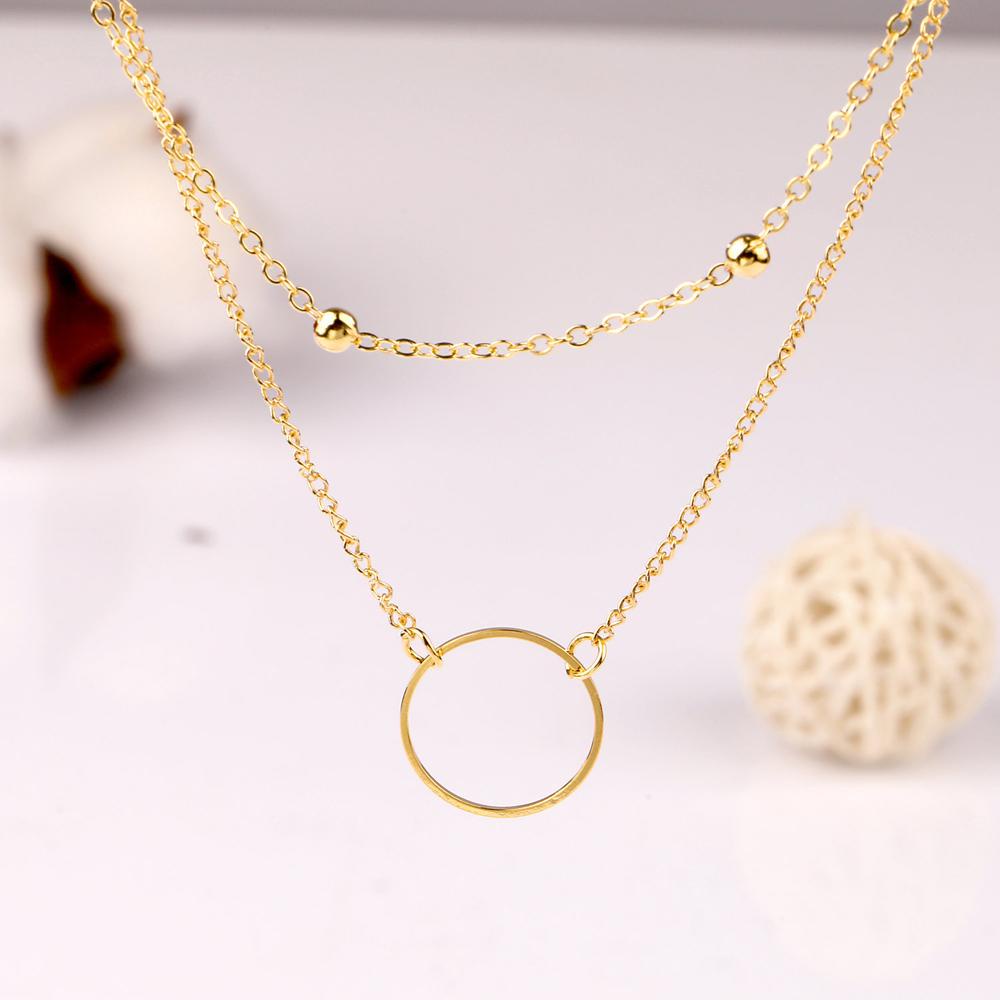 Nickolas1 Kalung Rantai Fashion Perhiasan Adjustable Wanita Geometris Temperamen Gadis Choker
