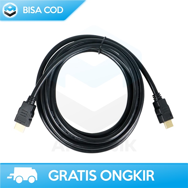 SAMBUNGAN KABEL HDMI 3 METER CABLE 7.3 MM GOLD PLATED 4K 1080P TERBAIK