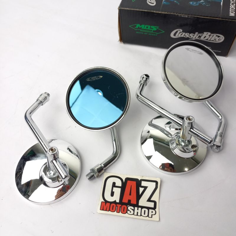 Spion Day Bulat Crhome Stelan Sepion Retro Daytona CB Classic W175 GL MP Scoopy Beat Vario Supra Grand Fazzio Fino