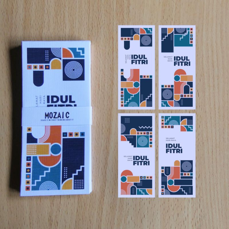 

amplop lebaran eksklusif mozaic , 1 paket isi 8 pcs